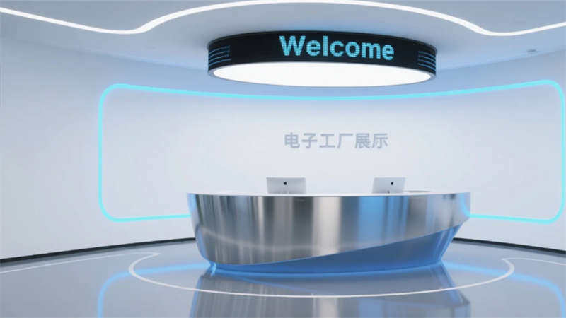科技与人文融合, 合肥电子厂展厅装修设计效果图
